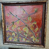 Форзиция (1), художник Светлана Стафиевская