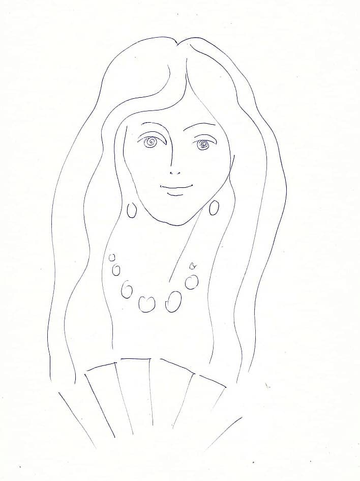 Портрет с веером