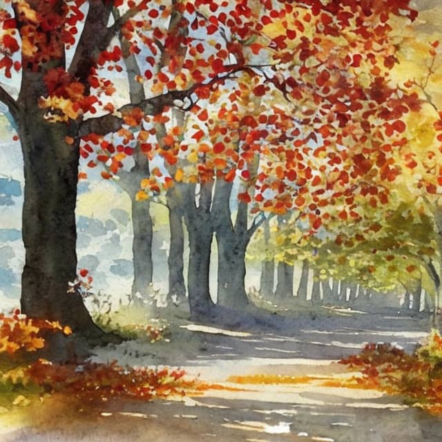 Картина "Осенний парк"