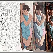 некому смотреть как ты спишь (1), художник Сергей Куценко