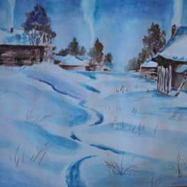 Зимушка в деревне.