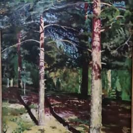 Копия Шишкина "сосны освещённые солнцем "