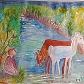 Вечер на речке