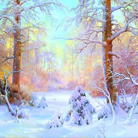 Зимний лес.