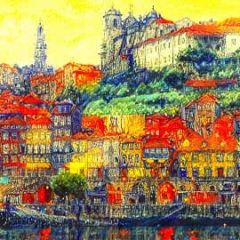 Над морем, на холме.