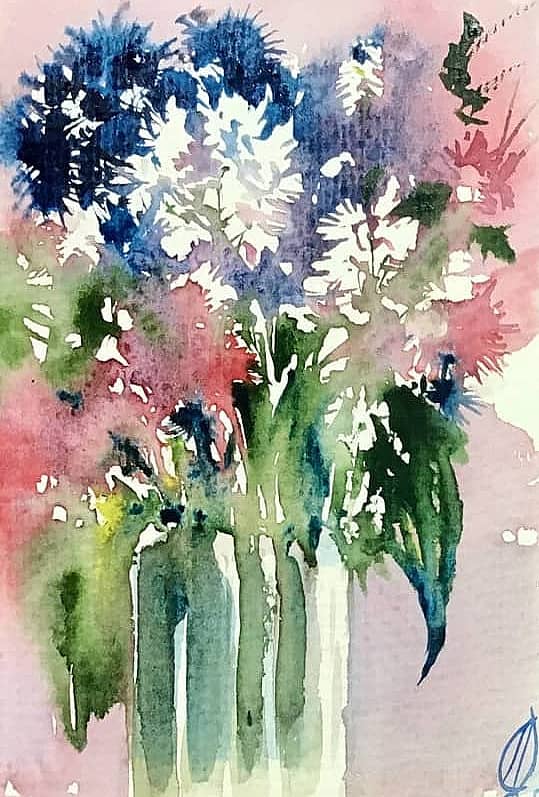 Акварельный букет