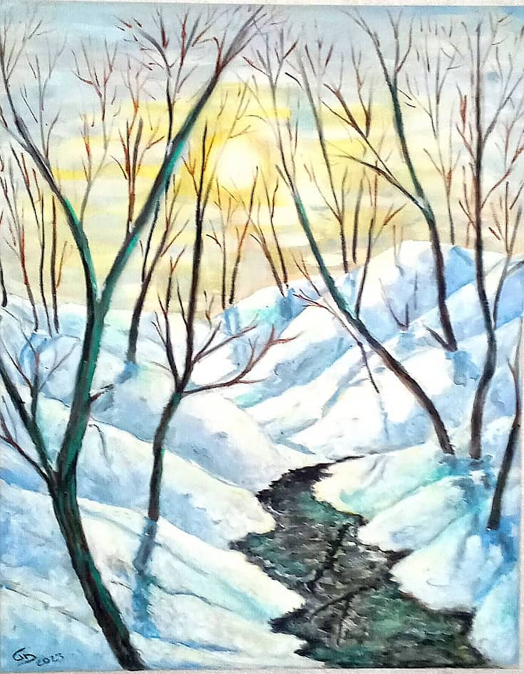 Речка "Варварка" ранним февральским утром