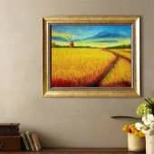 Поле пшеничное (1), художник Миляуша