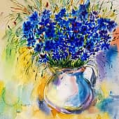 Васильки. Солнечный денёк.