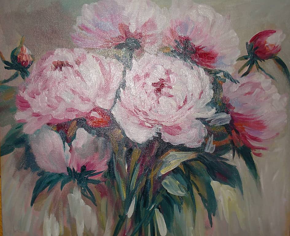 Пионы белые.