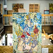 Картина Москва Кремль Храм Василия Блаженного Екатерина Лебедева художник (1), художник Екатерина Лебедева