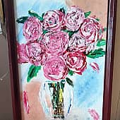 Нежность. Кисть, мастихин (1), художник Наталия