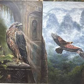 диптих..  " Старый замок"