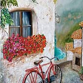 Прованский дворик, художник Марина Черотченко