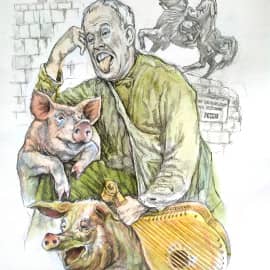 Путешественник Макар Андреевич Непрогнутый,шофар-бандурист.