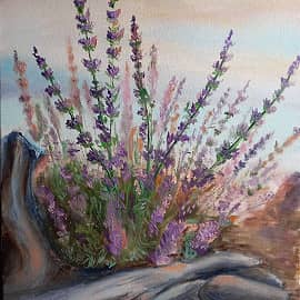 По мотивам фото из интернета "Лаванда"