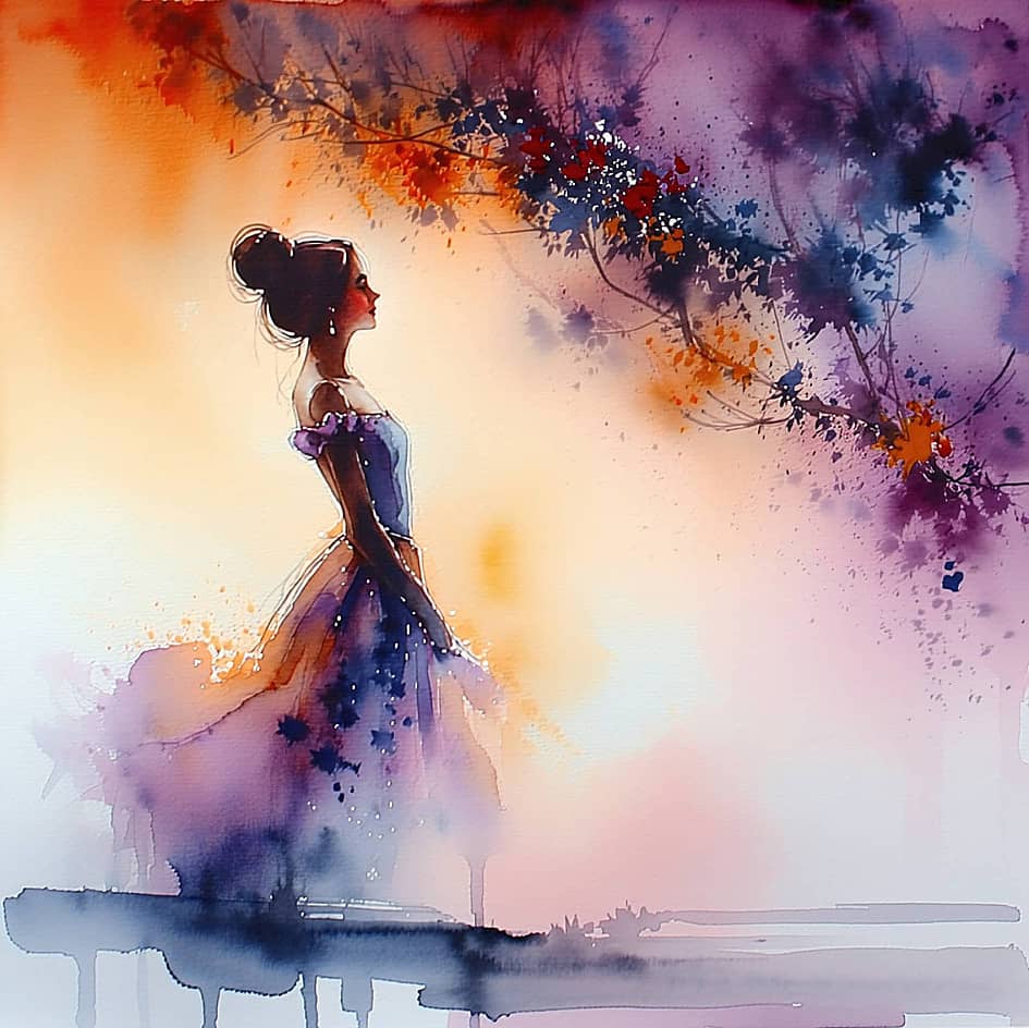 Картина "Слушая вечернюю серенаду"