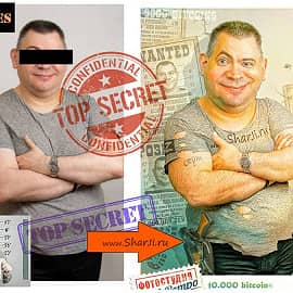 Шарж до и после Фотошоп