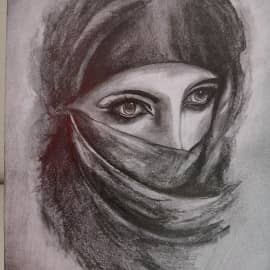 девушка в платке