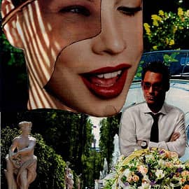 Букет в подарок. Коллаж.