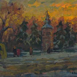 Зимний день в городе