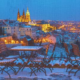 Зимний город.