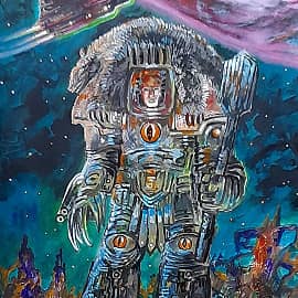 Хорус Луперкаль из мира Вархаммер 40.000.