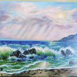 По нитям солнечных лучей струится в море дождь...