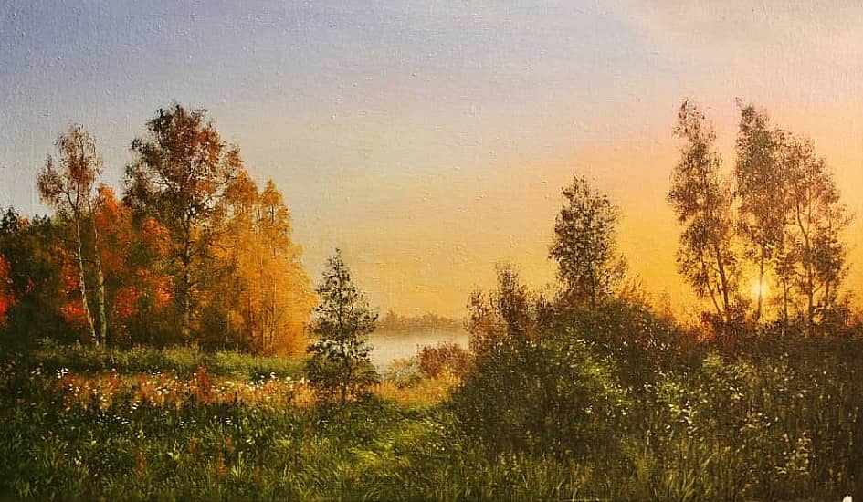 Рассвет в Костромских лесах