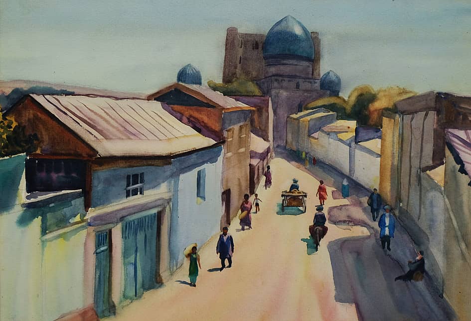 Дорога к рынку Самарканд