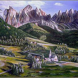 Городок в Альпах