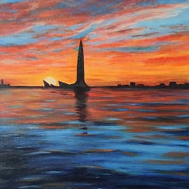 Финский залив. Лахта-Центр.