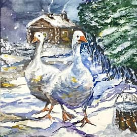 Жили у бабуси