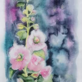 Смотрят мальвы в запотевшее окно...