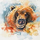 -СЕЛФИ-bear selfie- (1), художник Сергей Куценко