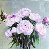 Нежные пионы