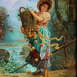 Копия с открытки неизвестного мастера,привезённой из Германии в ВОВ