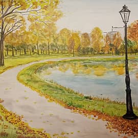 Городской парк, дыхание осени