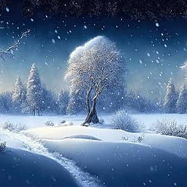 Зимний пейзаж 06