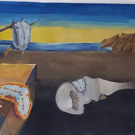 Вольная копия картины " Постоянство памяти"