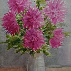 "Розовые астры. Август"