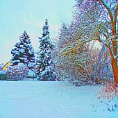 Снежная зима.