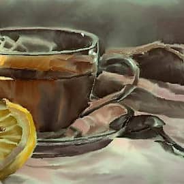 Чай с лимоном