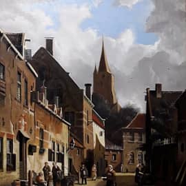 Голландская уличная сцена