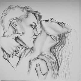 любовь рисунок карандашом