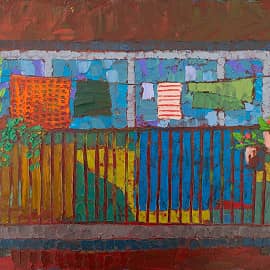 Балкон с цветами