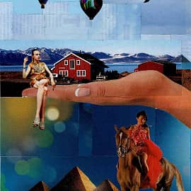 Мечтательница #1. Мечты ни о чем. Коллаж