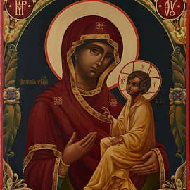 Икона Пресвятой Богородицы Тихвинская для венчальной пары