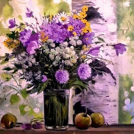 Букет с березкой