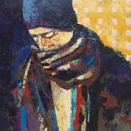 Девушка в шарфе